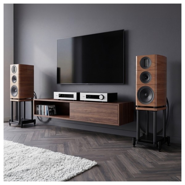 Wharfedale Elysian 2R 3 Way Standmount Speaker (pair),lifetyle 1
