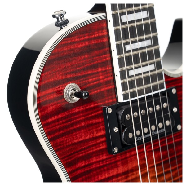 Cort CR300 Deluxe, Flaming Burst - pickup selector