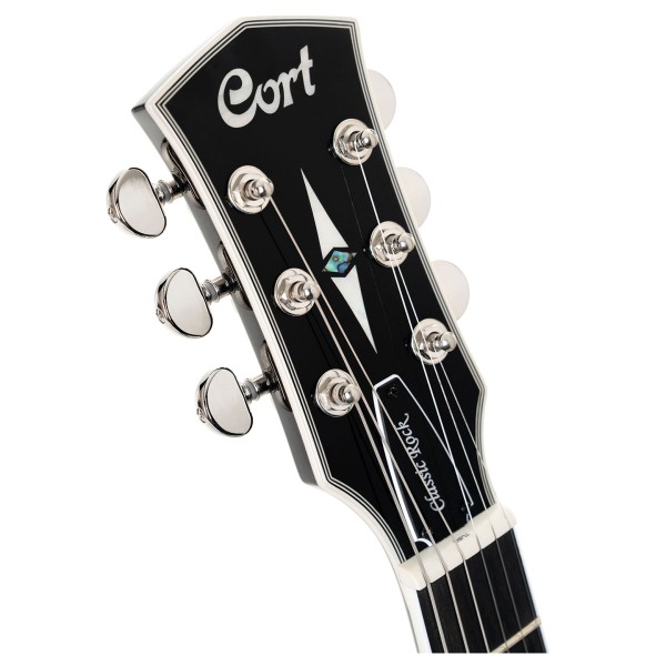 Cort CR300 Deluxe, Lava Burst - headstock