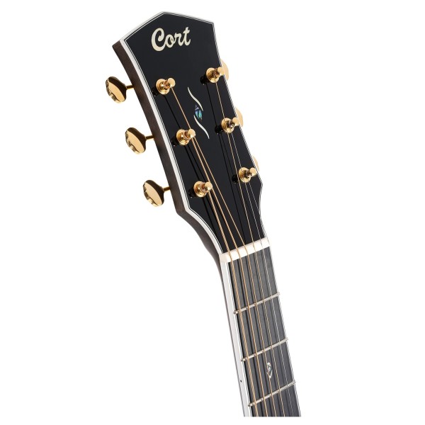 Cort Gold-A8 Electo Acoustic, Natural - headstock