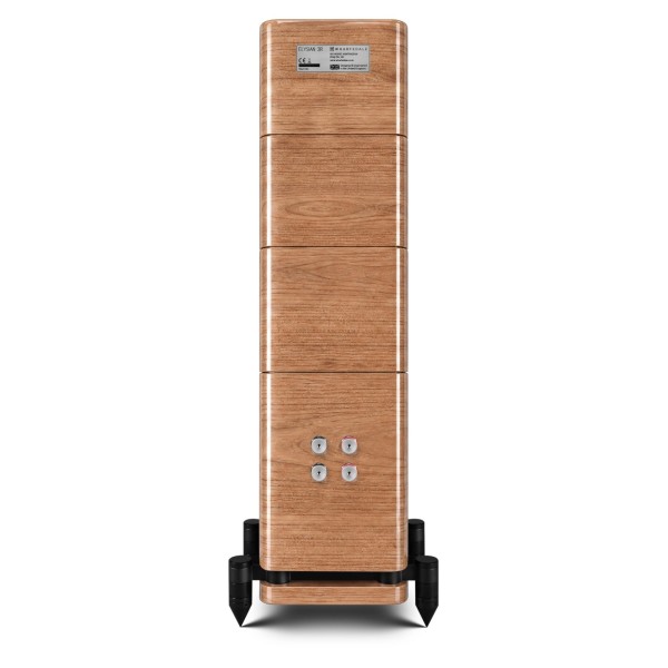 Wharfedale Elysian 3R 3 Way Floorstanding Speaker (pair), Piano Walnut rear 