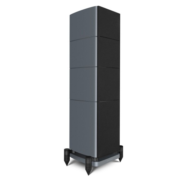 Wharfedale Elysian 3R 3 Way Floorstanding Speaker (pair), Lunar Grey - right grille