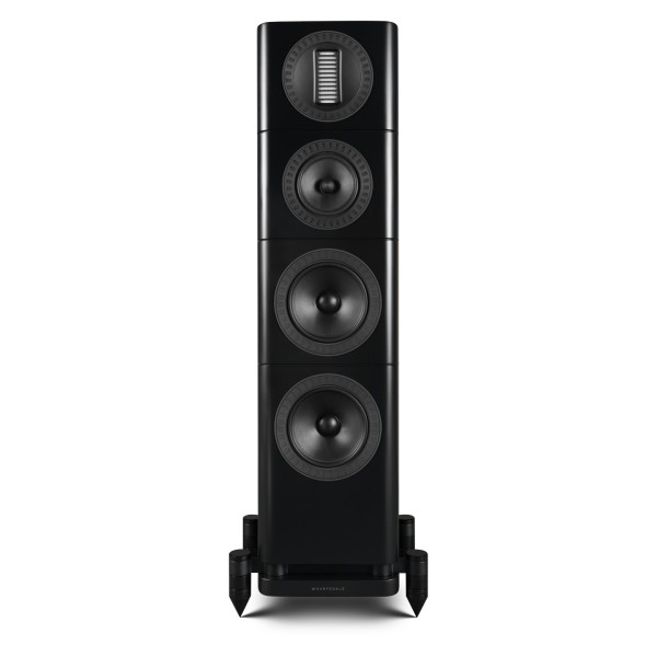 Wharfedale Elysian 3R 3 Way Floorstanding Speaker (pair), Matt Black - front no grille 