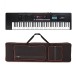 Roland Juno D-7 76 Key Portable Synthesizer with Bag - Bundle