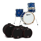 Premier Artist Heritage 18" 4pc Shell Pack, Blue Pearl & Soft Case Set