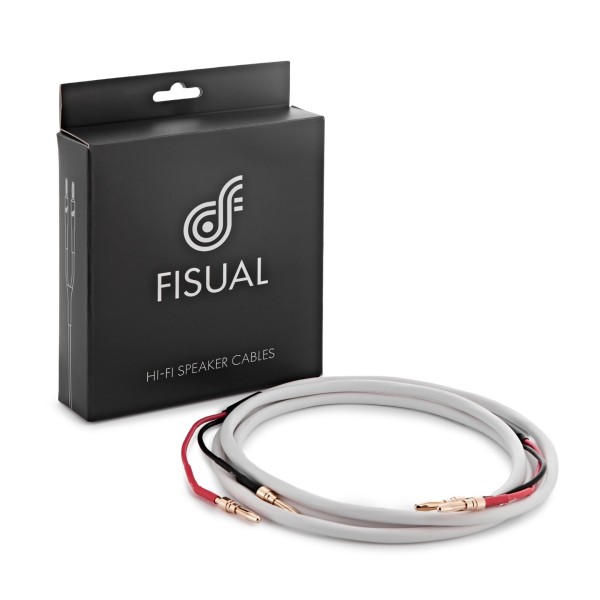 Fisual Pre-Terminated Speaker Cable White, 2m