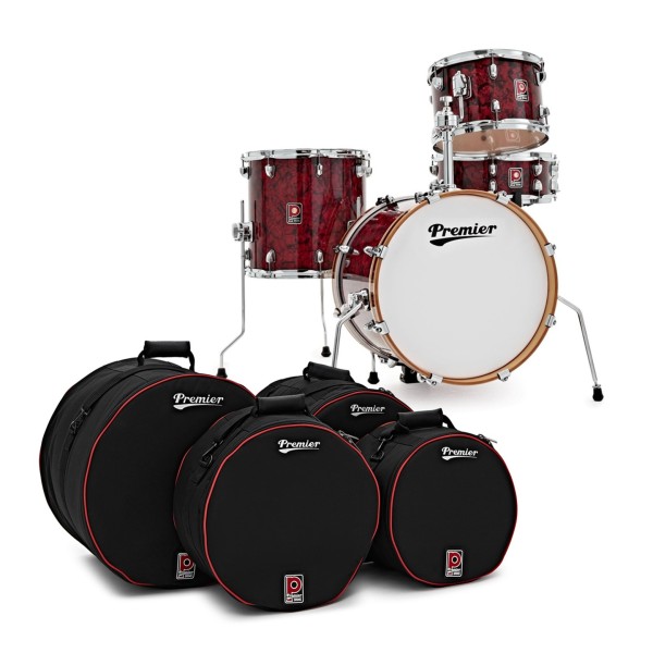 Premier Artist Heritage 16" 4pc Shell Pack, Burgundy Pearl & Soft Case Set