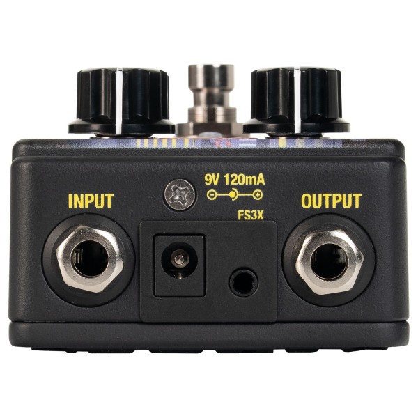DOD Drag Analog Delay Pedal - I/O jack sockets