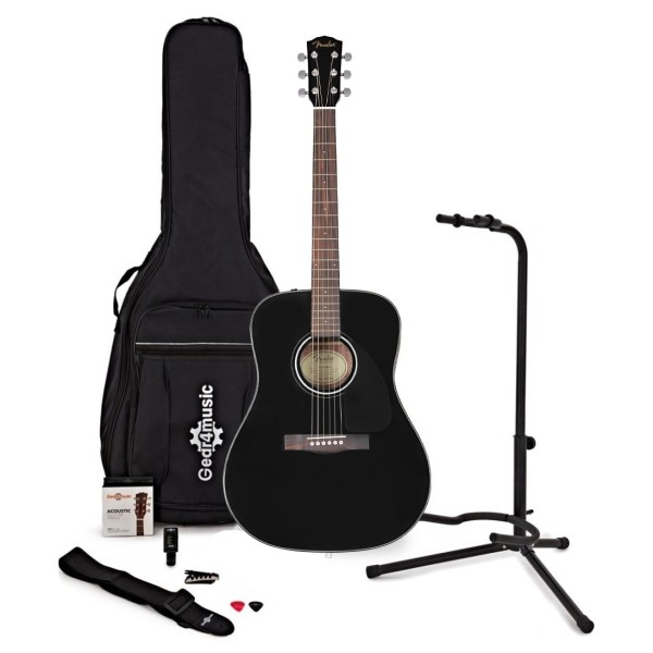 Fender CD-60 V3 Acoustic Guitar with Accessory Pack, Build Your Own Bundle