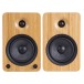 Kanto YU4 Powered Bookshelf Speakers, Bamboo - Front