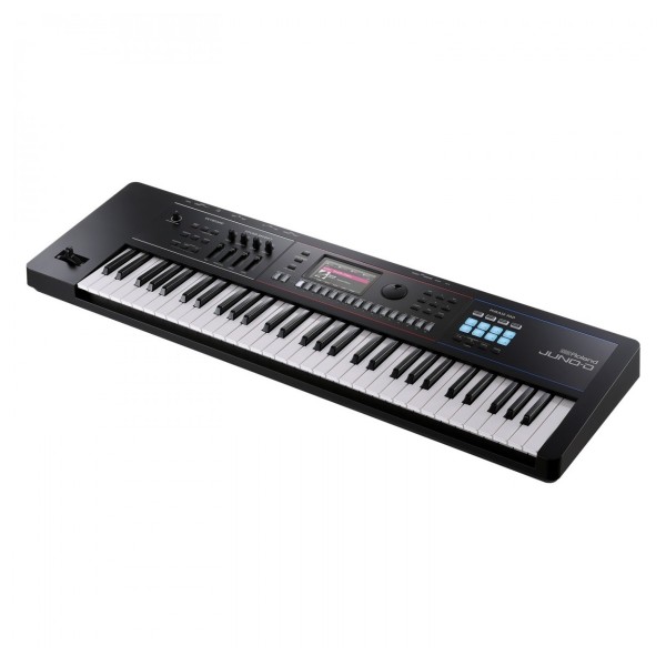 Roland Juno D-7 76 Key Portable Synthesizer - Angled