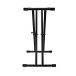 X-Frame Double Braced Keyboard Stand by Gear4music - Side