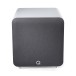 Q Acoustics Q SUB100 Subwoofer, Satin White - top angle 