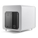 Q Acoustics Q SUB100 Subwoofer, Satin White  -rear angle 