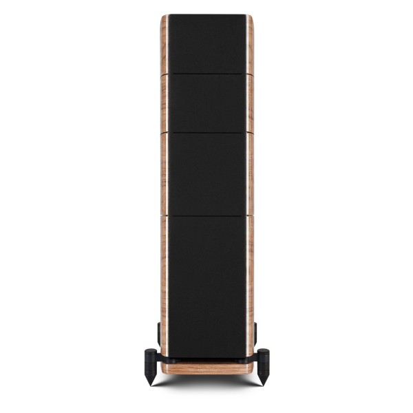 Wharfedale Elysian 4R 3 Way Floorstanding Speaker (pair), Piano Walnut  -front grille 