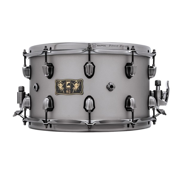 Mapex Aquiles Priester PsychOctopus 14 x 8'' Snare Drum, Maple/Padauk, Gunmetal Grey