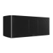 Wharfedale Elysian CR 3 Way Centre Channel Speaker, Matt Black - right grille 