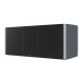 Wharfedale Elysian CR 3 Way Centre Channel Speaker, Lunar Grey left grille 