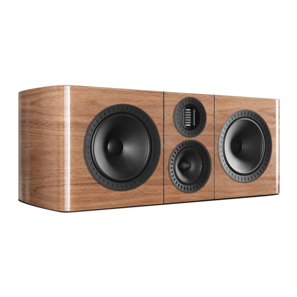 Wharfedale Elysian CR 3 Way Centre Channel Speaker, Piano Walnut = mai n