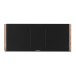 Wharfedale Elysian CR 3 Way Centre Channel Speaker, Piano Walnut - front grille 