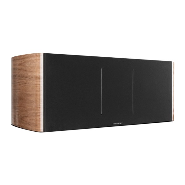 Wharfedale Elysian CR 3 Way Centre Channel Speaker, Piano Walnut - right grille 