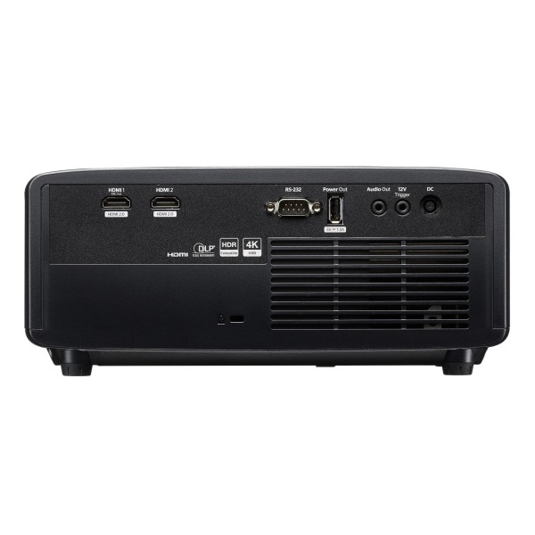 Optoma UZ38X DLP Laser 4K UHD HDR Projector - Rear view