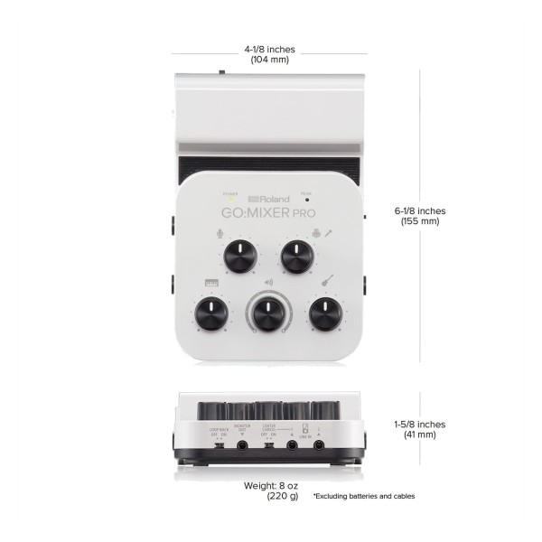 Roland Go Mixer Pro Audio Mixer for Smartphones