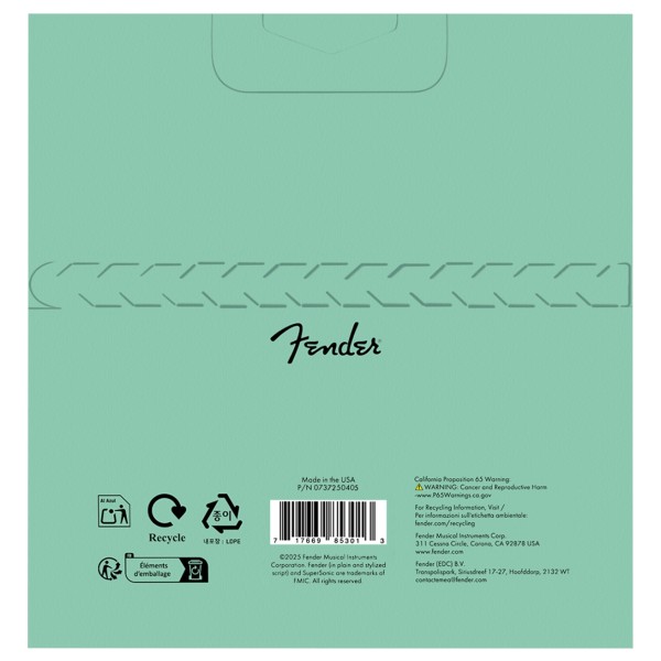Fender SubSonic 7250ML Bass Strings, Nickel-Plated Steel, Long Scale, Gauges .045-.100, (4) - back