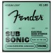 Fender SubSonic 7250ML Bass Strings, Nickel-Plated Steel, Long Scale, Gauges .045-.100, (4)