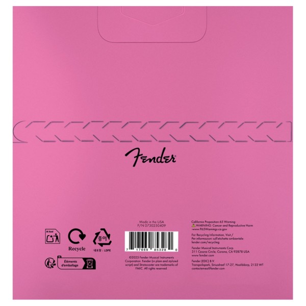 Fender SuperSonic 250H Guitar Strings, Nickel-Plated Steel, Ball End, Gauges .012-.052 - back