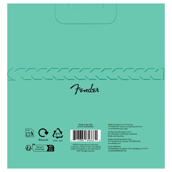 Fender SuperSonic 250L Guitar Strings, Nickel-Plated Steel, Ball End, Gauges .009-.042 - back