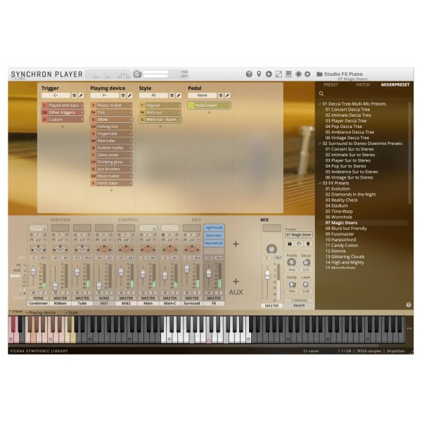 Vienna Symphonic Library Studio FX Piano 