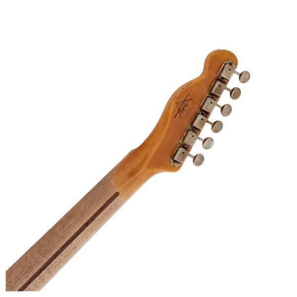 Fender Custom Shop 2026 Collection Time Machine Series '51 Telecaster Relic, Aged Nocaster Blonde - back of headstock