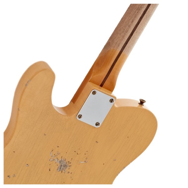 Fender Custom Shop 2026 Collection Time Machine Series '51 Telecaster Relic, Aged Nocaster Blonde - neck joint