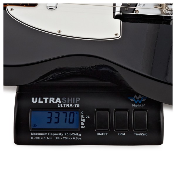 Fender Custom Shop 1961 Telecaster DLX Closet Classic, 3A Rosewood Fingerboard, Black - weight shot