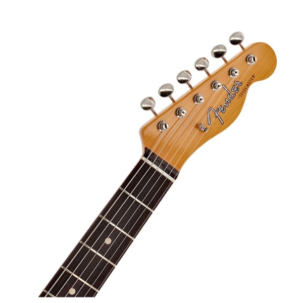 Fender Custom Shop 1961 Telecaster DLX Closet Classic, 3A Rosewood Fingerboard, Black - headstock