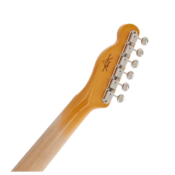 Fender Custom Shop 1961 Telecaster DLX Closet Classic, 3A Rosewood Fingerboard, Black - back of headstock