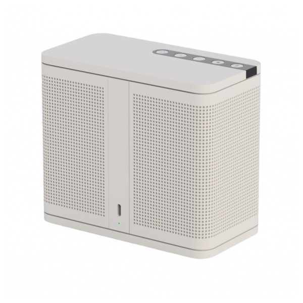 ELAC Nava100 Bluetooth Speaker, Adsum Cream - rear 