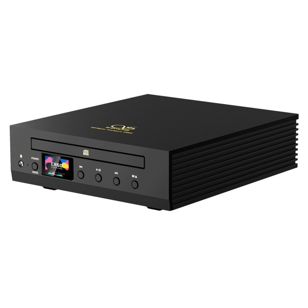 Shanling CR60 CD Player with Optical, Coaxial and USB Outputs, Black - Angled