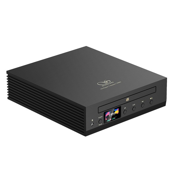 Shanling CR60 CD Transport/Player with Optical, Coaxial and USB Outputs, Black - Angled 2