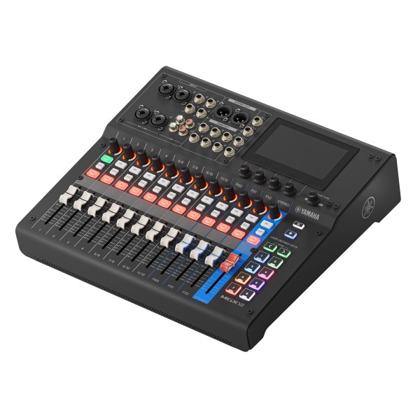 Yamaha MGX12 12-Channel Digital Mixer with Multi-track USB, Black - Right, Top