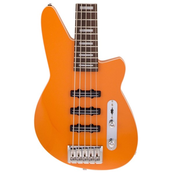 Reverend Guitars Triad 5 Bass, Baked Orange - body