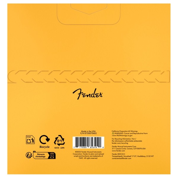 Fender AuriSonic 70XL Acoustic Guitar Strings, 80/20 Bronze, Gauges .010-.048 - back