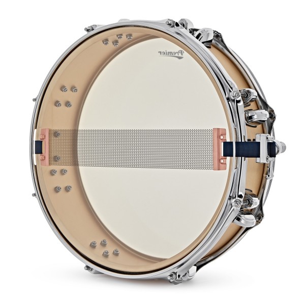 Premier Artist 14" x 4" Brass Snare Drum, Brushed Brass