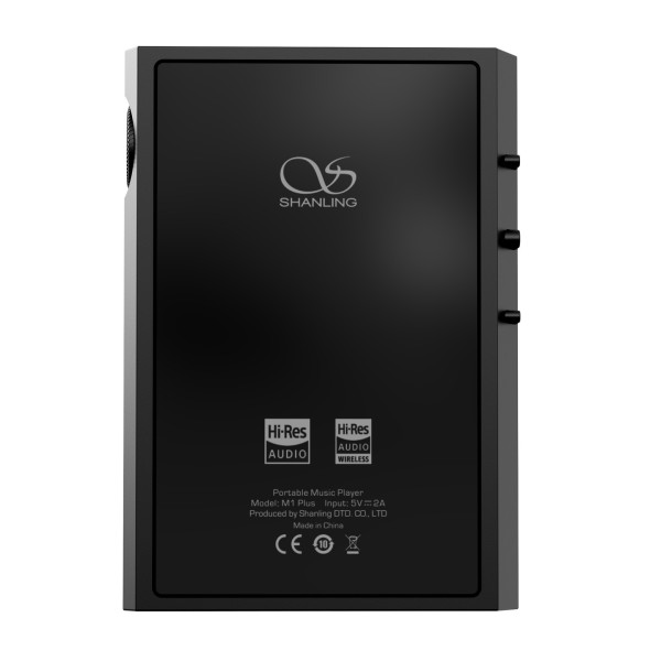 Shanling M1 Plus Hi-Res Digital Audio Player, Black - Rear