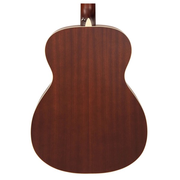 Vintage V160VSB Historic Acoustic, Vintage Sunburst body back 