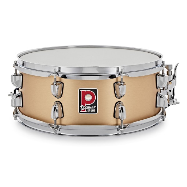 Premier Artist 14" x 5.5" Brass Snare Drum, Brushed Brass