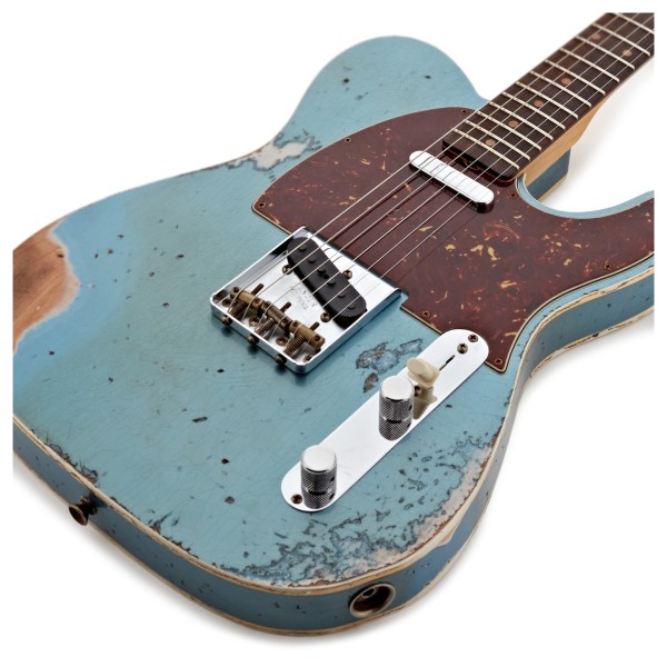 Fender Custom Shop '60 Telecaster Custom Heavy Relic RW, Super Faded Aged Lake Placid Blue - body