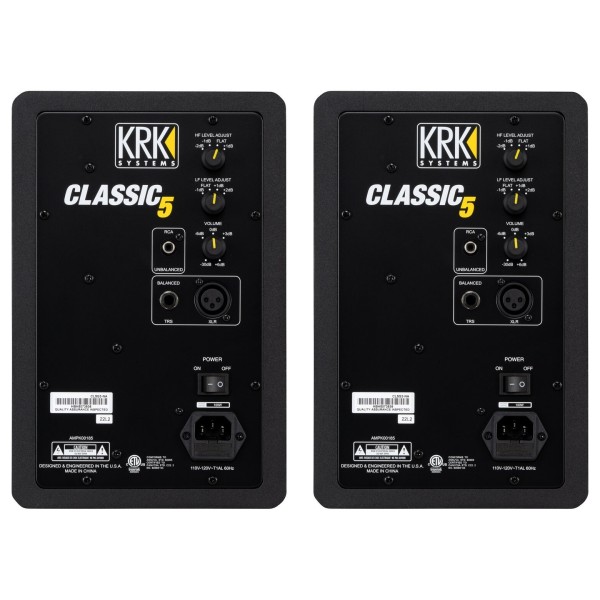 KRK Classic 5 Monitor Pack - Rear