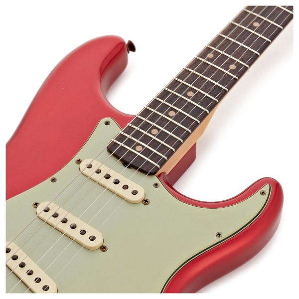 Fender Custom Shop 2026 Collection Time Machine Series '60 Stratocaster JRN, Aged Candy Apple Red - upper frets